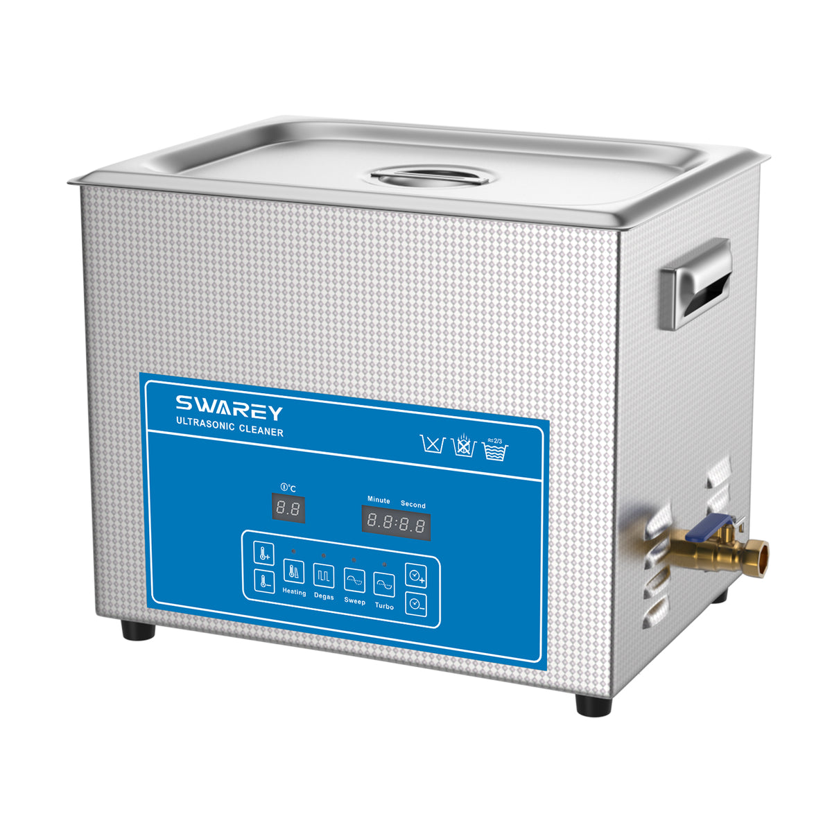 SWAREY 15L Digital Ultrasonic Cleaner 360W Professional Ultrasound Cleaner with Heater and Timer Ultrasonic Parts Cleaner for Cleaning Tools Jewelry Watches Denture Coin Chain Glasses Cleaner Machine